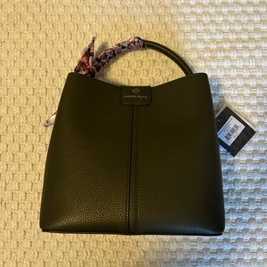 Nanette Lepore Olive Bucket Bag w/ Removable Scarf